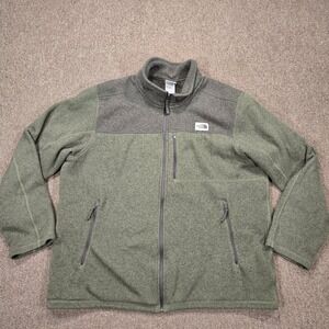 The North Face Gordon Lyons Jacket Mens XXL Green Full Zip Heavyweight Fleece